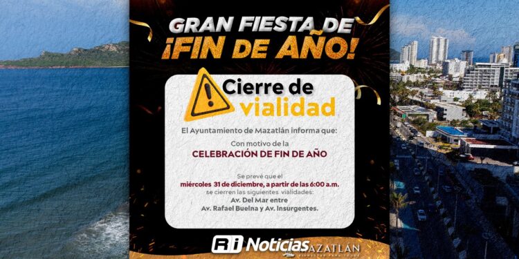 Gran Fiesta de Fin de Año generará cierre de circulación en un tramo de la avenida Del Mar