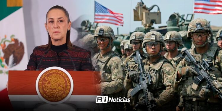 Sheinbaum ratifica que pidió autorización para el ingreso de fuerzas de EU al país