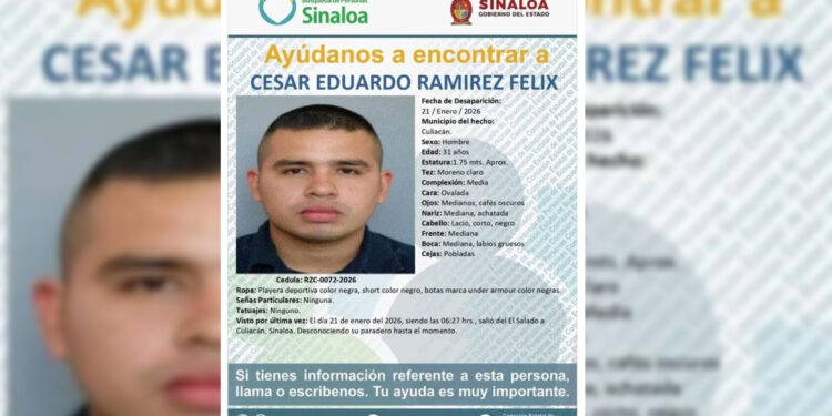 Desaparece elemento activo de la SSPYTM de Culiacán