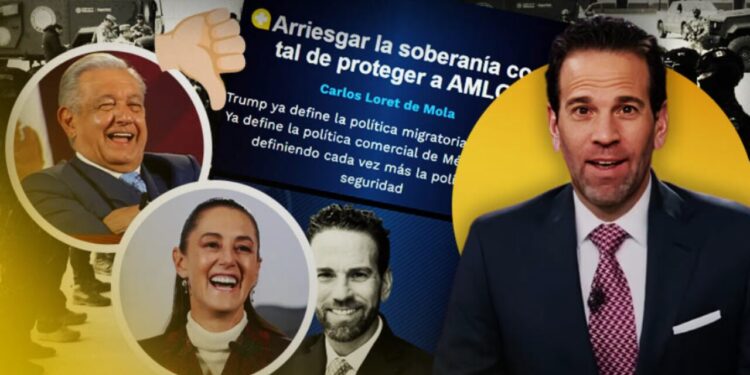 Loret acusa a Sheinbaum de “Exponer soberanía nacional” por “Proteger” a AMLO