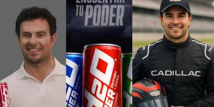 Checo Pérez amplía sus negocios y anuncia alianza con bebida energética rival de Red Bull
