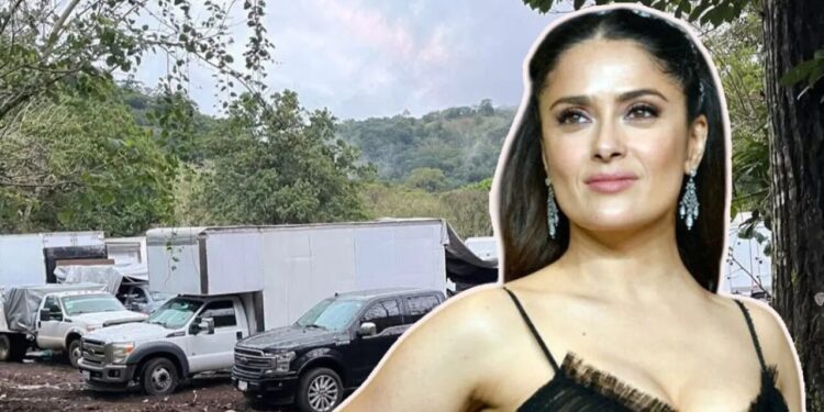 Salma Hayek graba película en Veracruz