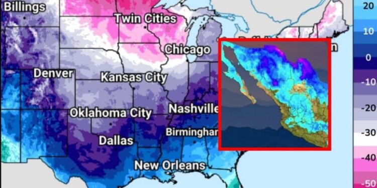 ¿Mega tormenta de nieve en EU afectará a México? Esto dice el Servicio Meteorológico Nacional