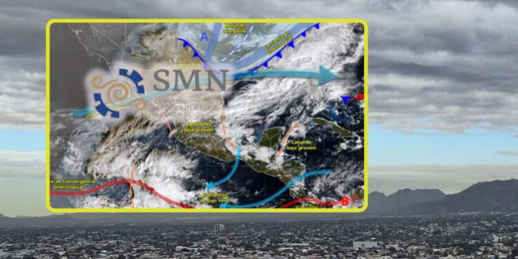 Frente frío 28 y su masa de aire polar “Congelarán” estas ciudades mañana viernes y sábado con lluvias fuertes, evento de “Norte” de hasta 90 km/h, rachas intensas y heladas severas de -10 °C
