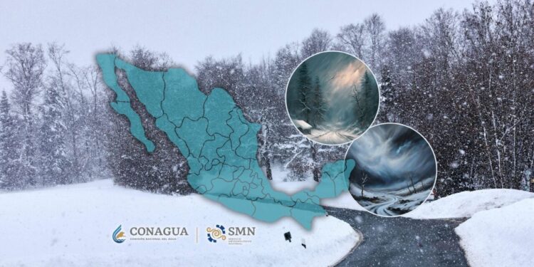 Alertan por 5 días más de nevadas, heladas y tormentas para México por Segunda Tormenta Invernal y frentes fríos