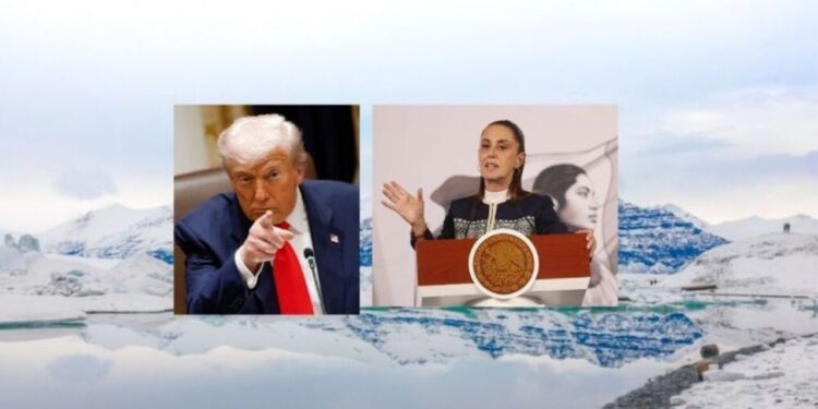 Soberanía de los pueblos, dice Claudia Sheinbaum ante amago de Trump sobre Groenlandia