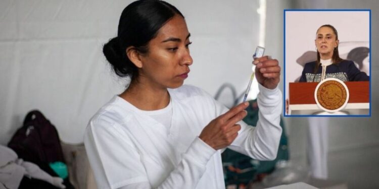 Hay suficientes vacunas para sarampión: Sheinbaum