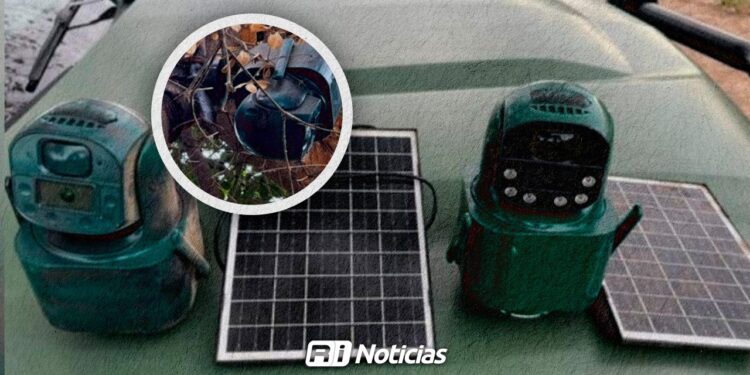 Ejército asegura cámaras solares usadas por la delincuencia organizada en Navolato