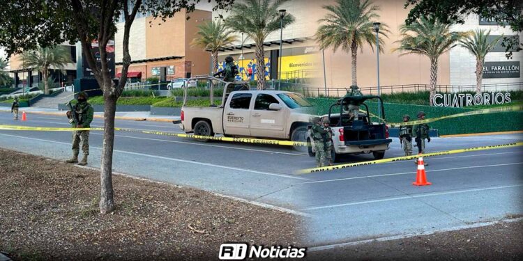 Abandonan cuerpo con mensaje frente a plaza comercial en Tres Ríos, Culiacán