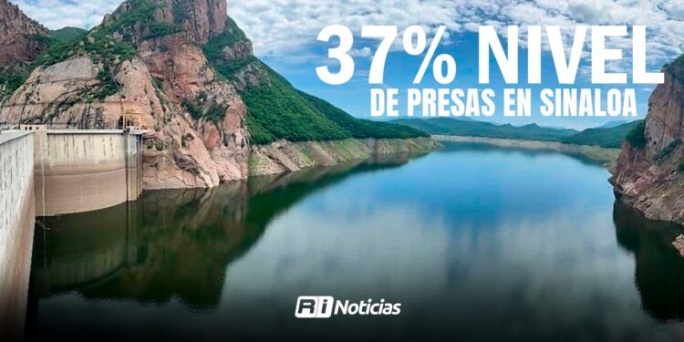 Pese a las lluvias, presas de Sinaloa registran capacidad promedio del 37%