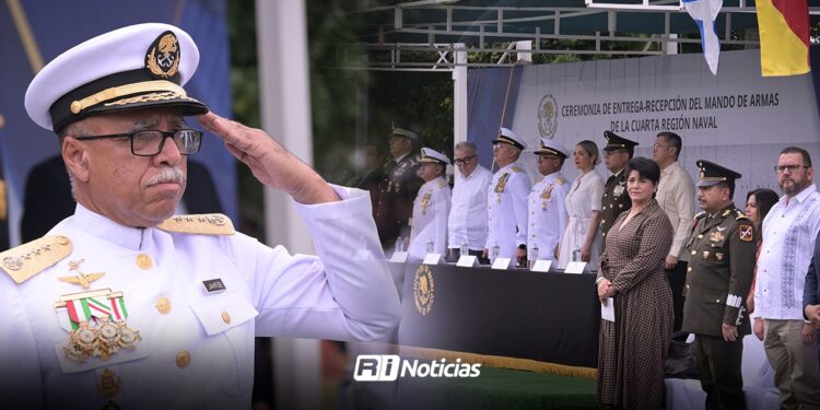 Realizan cambio de mando en la Cuarta Zona Naval en Mazatlán