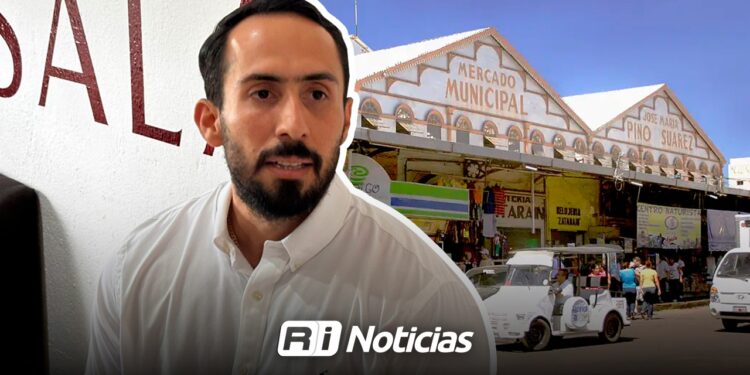 Avanza al 50% obra de electrificación en el Mercado Municipal