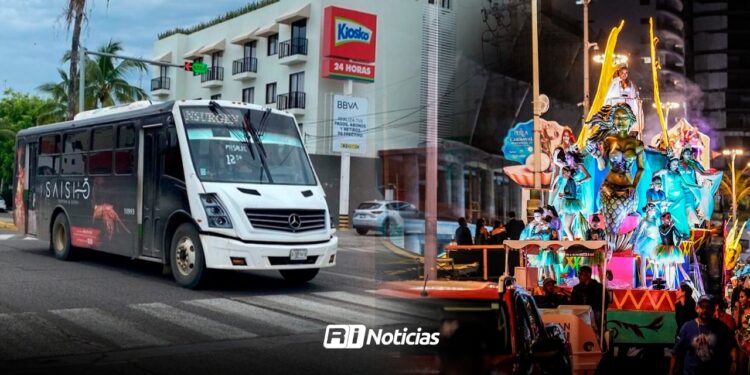 Aun sin definir operatividad de camiones urbanos por el Carnaval de Mazatlán