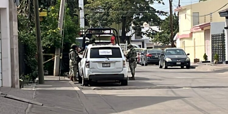 Militares aseguran inmueble en la colonia Guadalupe Victoria en Culiacán