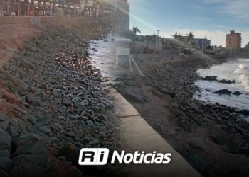 Olas Altas amanece sin arena tras fuerte oleaje