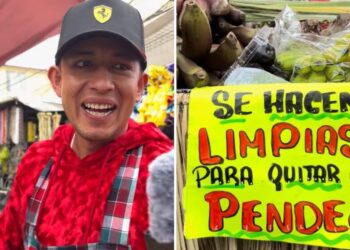 VIDEO | Vendedor del Mercado de Sonora se vuelve viral al ofrecer limpias “para quitar lo pend…”