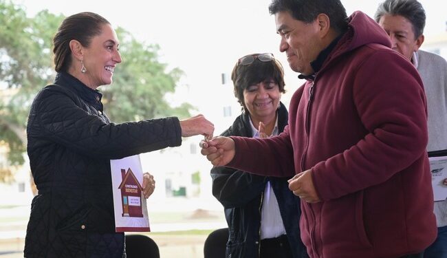 Vivienda para el Bienestar: Presidenta Claudia Sheinbaum entrega 44 viviendas del Infonavit en Reynosa, Tamaulipas
