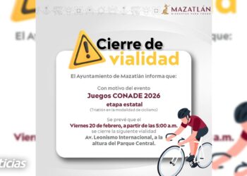 Avenida Leonismo Internacional tendrá cierre vial por Olimpiada de CONADE 2026