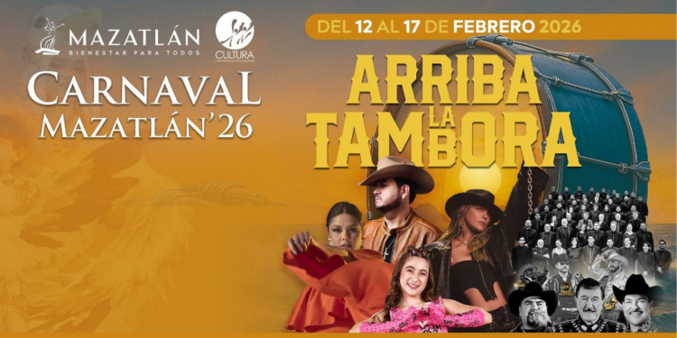 Mazatlán proyecta 1.2 millones de asistentes y derrama económica de mil 100 mdp durante el Carnaval 2026