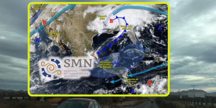SMN advierte por lluvias y nevadas en estas zonas del Norte para mañana martes y miércoles mientras estas otras ciudades sufrirán calor de hasta 45°C por anticiclón
