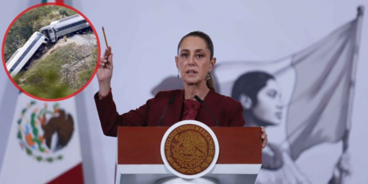 Avanza reparación del daño tras accidente del Tren Interoceánico: Sheinbaum