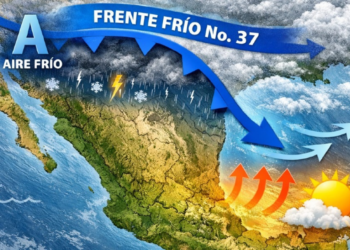 Frente frío 37: ¿Cuándo llegará a México?; conoce a qué estados afectará