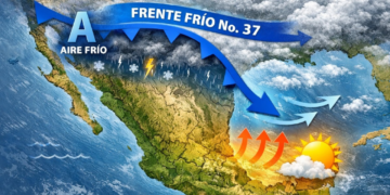 Frente frío 37: ¿Cuándo llegará a México?; conoce a qué estados afectará