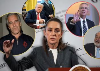 Tras la vinculación de empresarios mexicanos como Ricardo Salinas Pliego y Carlos Slim con los archivos de Epstein, Sheinbaum descartó acciones, pero aseguró que México colaborará si el Departamento de Justicia de EEUU lo solicita