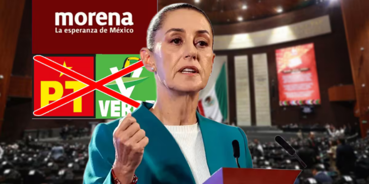 ¿Adiós a la 4T? PT y Partido Verde se distancian de Morena mientras debaten la reforma electoral
