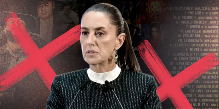“La delincuencia es una acción de muerte”: Sheinbaum arremete contra corridos y series sobre narcos