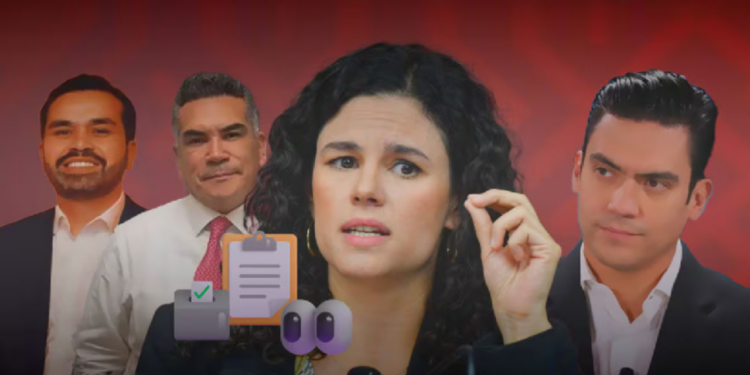 Luisa Alcalde reta a líderes del PAN, PRI y MC a “Asolearse para conseguir votos” tras reforma electoral, opositores le responden