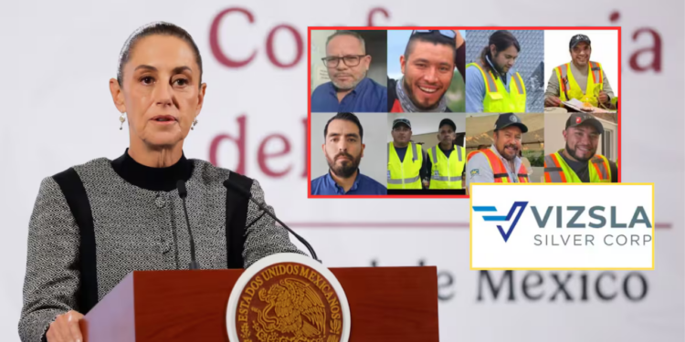 Sheinbaum confirma que la FGR indaga si Vizsla Silver tuvo responsabilidad en el secuestro de 10 mineros en Sinaloa