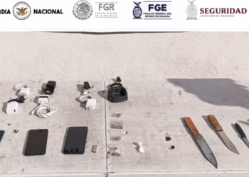 Encuentran dosis de droga, celulares y armas blancas en penal de Aguarato, en Sinaloa