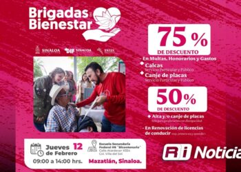 Aprovecha los descuentos en Adeudos Vehiculares en la Brigada del Bienestar del DIF en Mazatlán