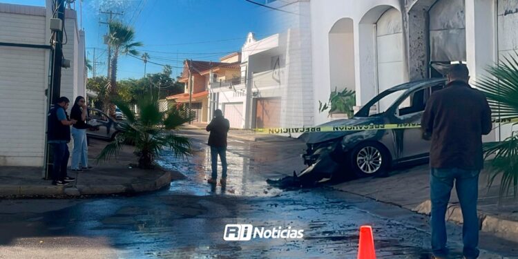 Incendian vivienda en la colonia Chapultepec; dejan vehículo calcinado