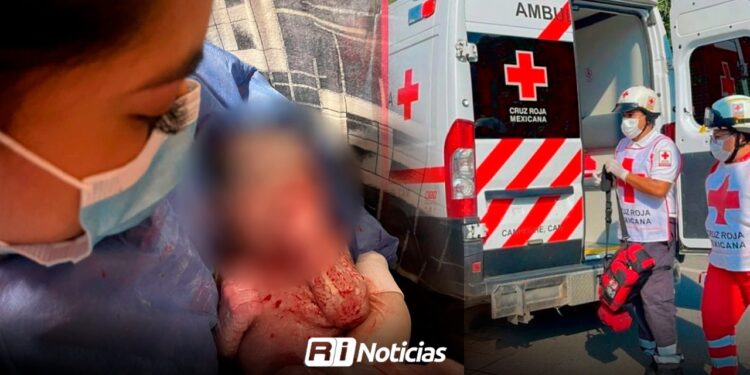 Paramédicos de Cruz Roja Mazatlán auxilian nacimiento de urgencia en domicilio