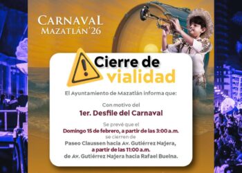 Por desfile del Carnaval, cerrarán la Avenida del Mar el día domingo