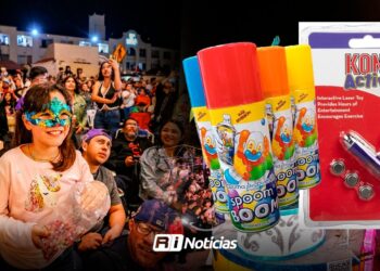 Detectan venta ilegal de espuma, láser y baños portátiles durante Carnaval