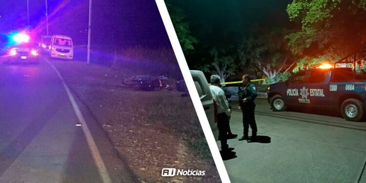 Fallece motociclista al chocar con punto fijo en la colonia Alcanfores, en Navolato