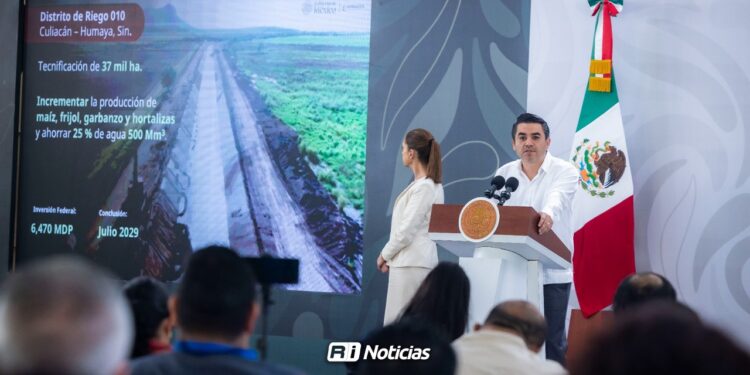Más de 11 mil MDP para modernizar distritos de riego y obras hidráulicas en Sinaloa