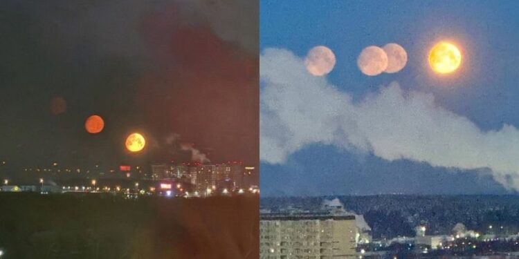 VIDEO: Se observan “cuatro lunas” en Rusia; ¿una profecía apocalíptica?
