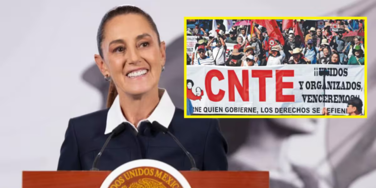 Claudia Sheinbaum pide manifestación pacífica a la CNTE ante paro y plantón de 72 horas en el Zócalo de la CDMX