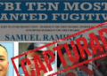 Capturan en Sinaloa a Samuel Ramírez Jr, uno de los 10 hombres más buscados por el FBI