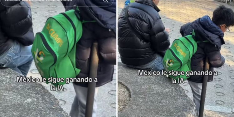 Niño en Japón aparece con mochila del Partido Verde y se vuelve viral: “México sigue ganándole a la IA”
