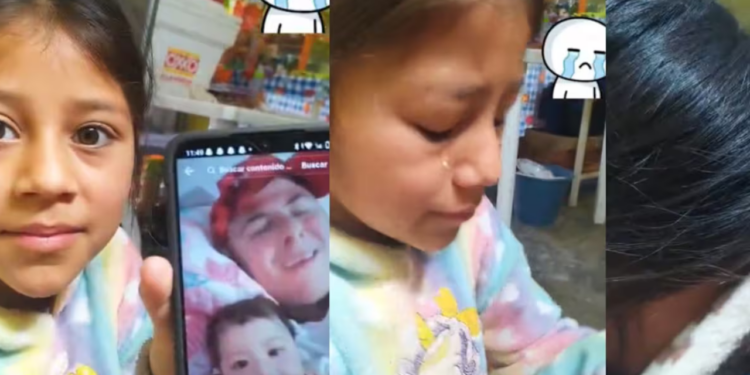 Niña rompe en llanto al ver que su papá presume momentos con su hija de otra familia