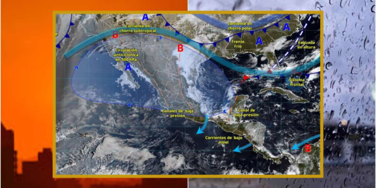 Lluvias fuertes y calor extremo marcan el clima este 21 de marzo en México