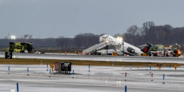 Dos personas mueren tras colisión entre un avión y camión de bomberos en aeropuerto de Nueva York