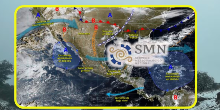 Frente frío 41 y su gran masa de aire polar “congelarán” estas ciudades lunes y martes con lluvias de hasta 150 mm, rachas fuertes de 120 km/h, posibles nevadas y heladas de -5°C