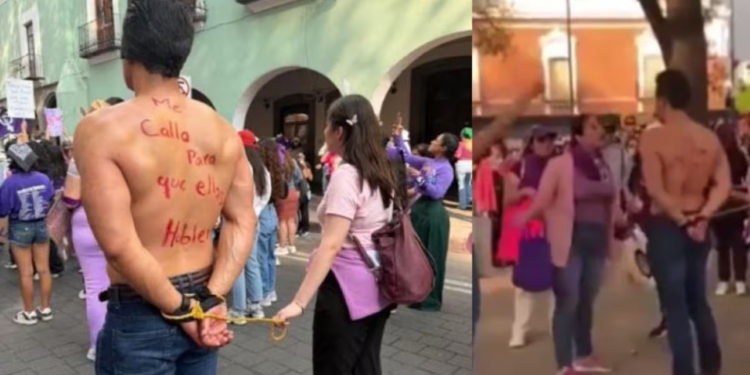 Iba a la marcha con su novia para “apoyar”, pero terminó exhibido por su ex pareja: “Tienes un hijo que no mantienes”