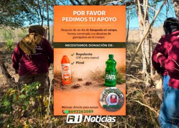 Llamado a la solidaridad en Mazatlán: Voces Sin Justicia busca donaciones para proteger a rastreadoras de picaduras y maleza
